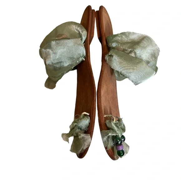 Lisa Paris Toe Wrap Tulle Flats, Sz 8 - Picture 5 of 10